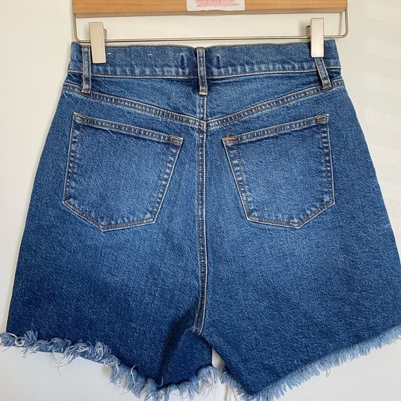 Loft High Waisted Button Front Boyfriend Cutoffs 0 - Picture 7 of 9